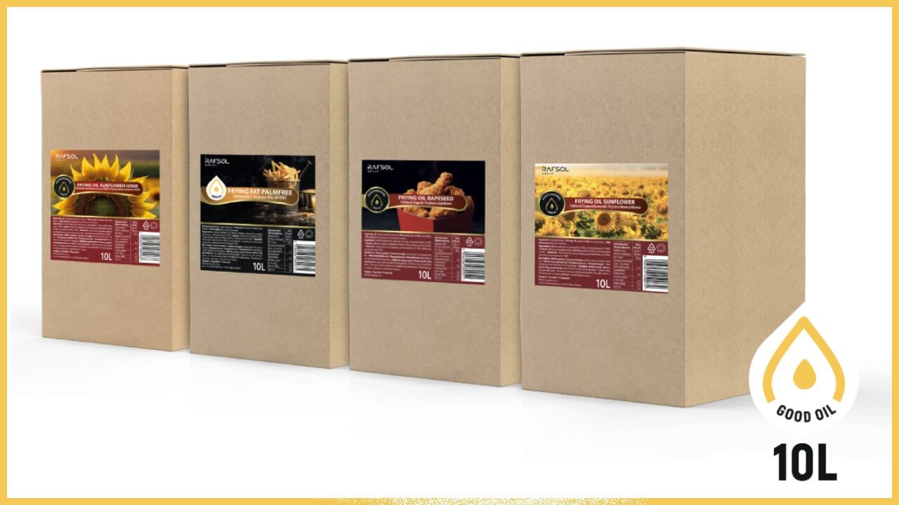 Frytury i oleje w pojemnikach bag-in-box