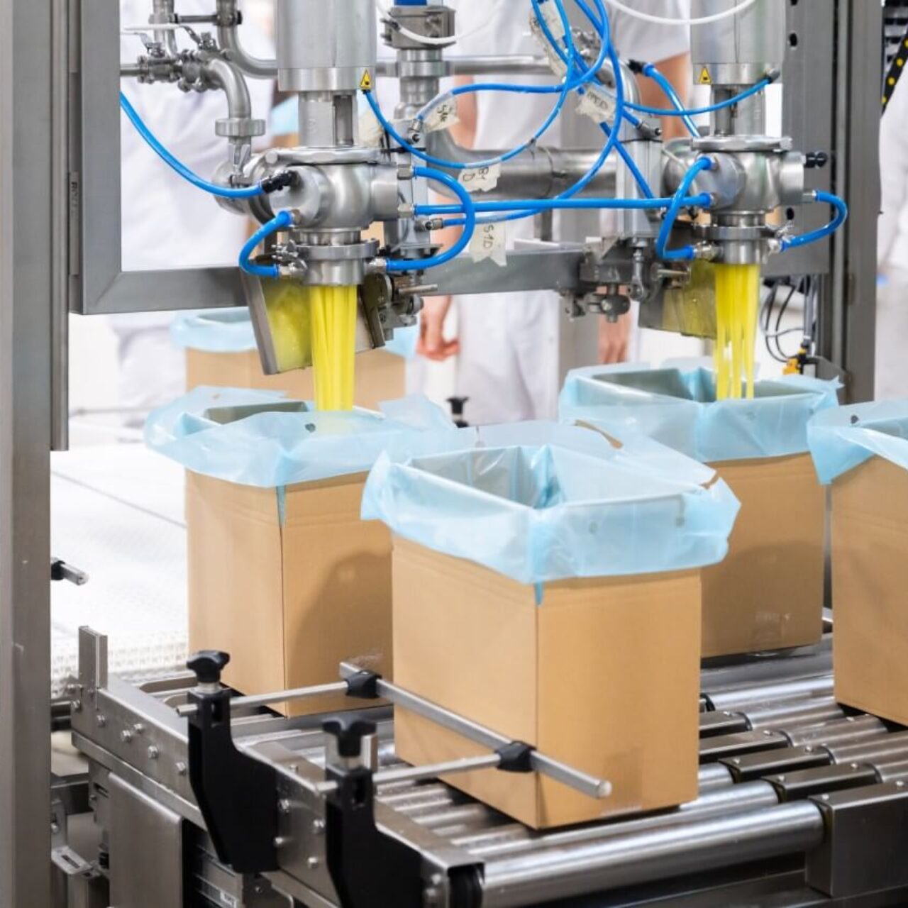 Tłuszcze i frytury w opakowaniach kartonowych, w kartonach