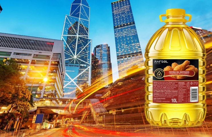 Frytura słonecznikowa butelka 10l eksport do hongkongu