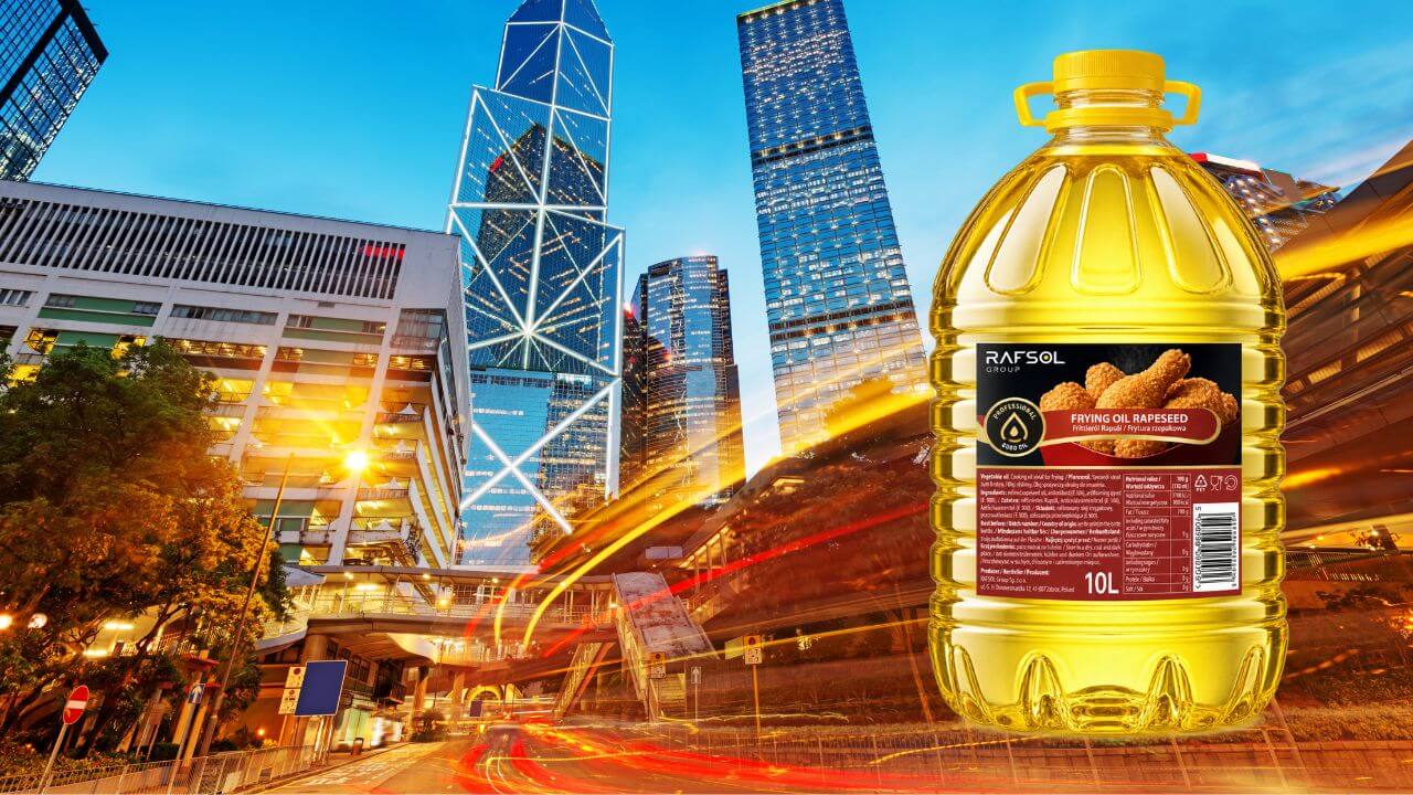Professionelles Rapsfrittieröl erreicht Hongkong